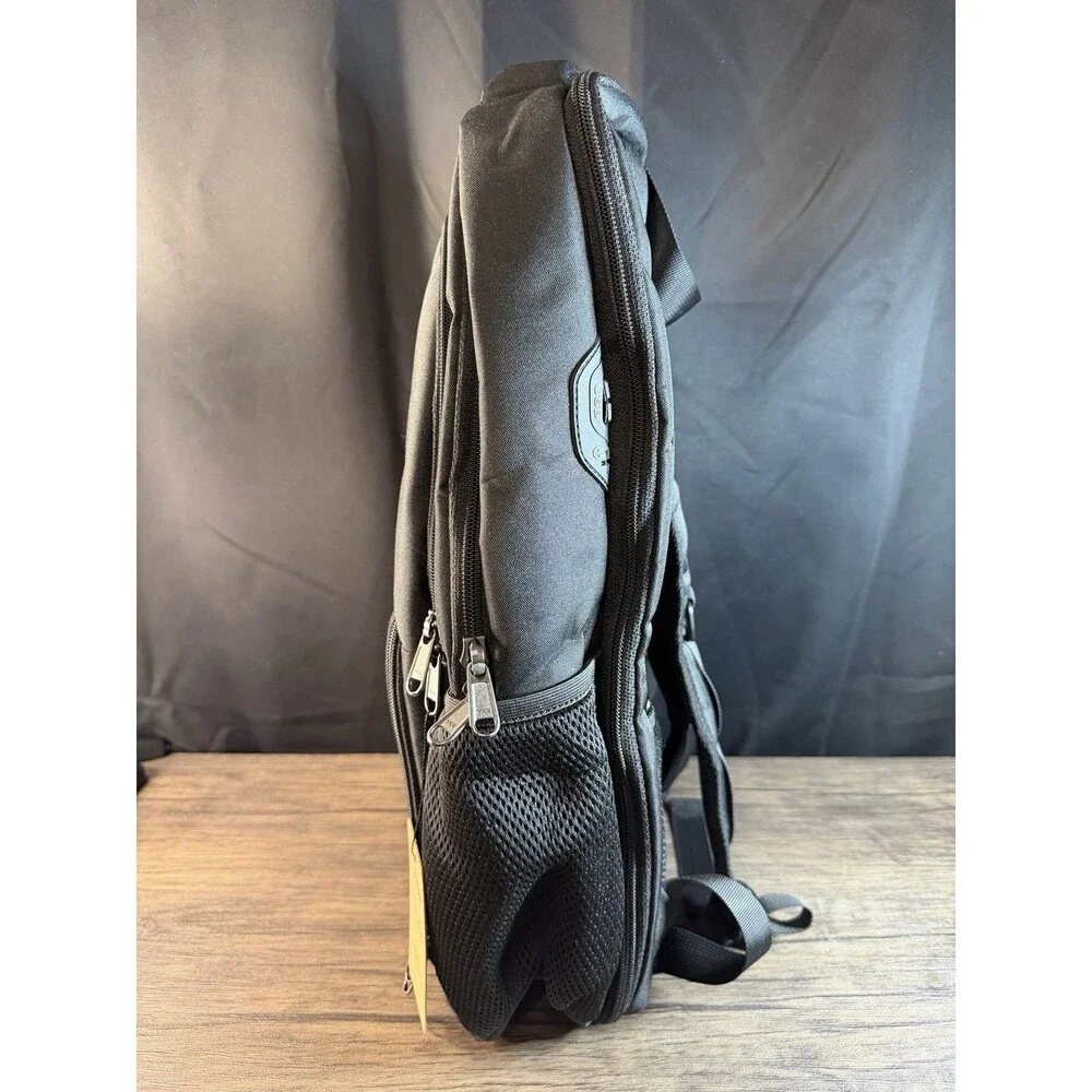 NWT Black SDYSM Travel Backpack w/ Laptop Pocket, Luggage Strap, Padded Straps